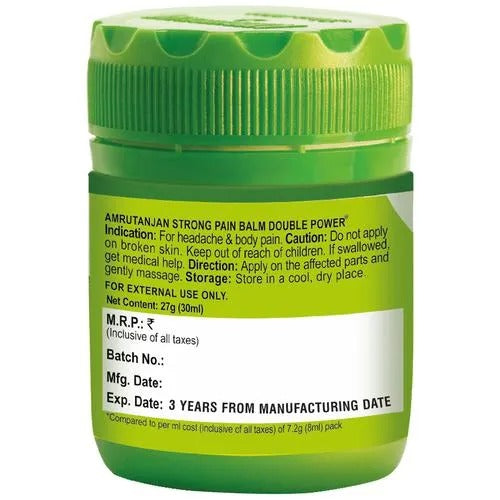 Amrutanjan Strong Pain Balm Green- 27.5 gm