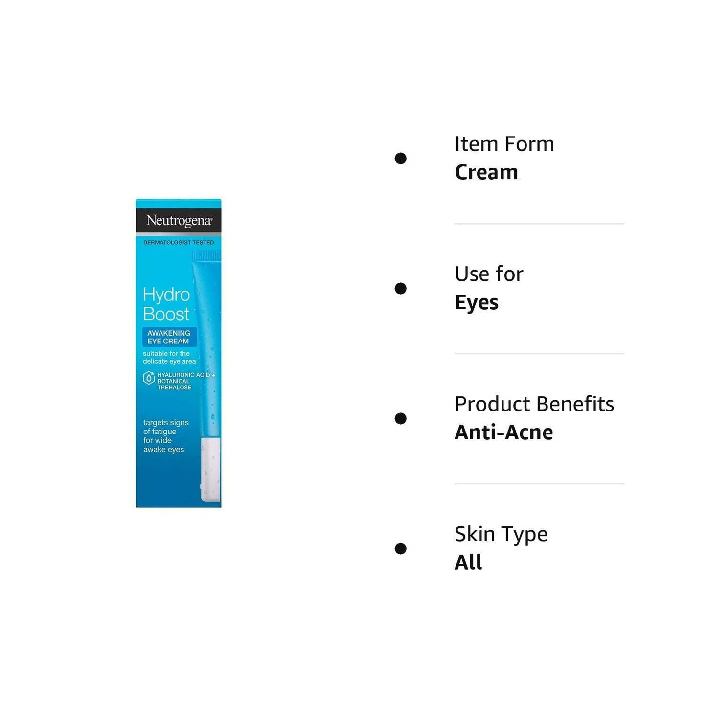 Neutrogena Hydro Boost Hydrating Gel Eye Cream - Distacart