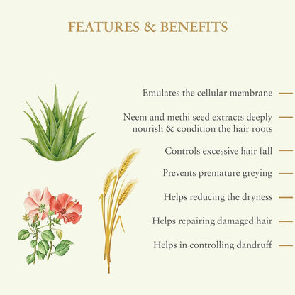 Just Herbs Silky Strength Aloevera-Wheatgerm Moisturising Shampoo - Distacart
