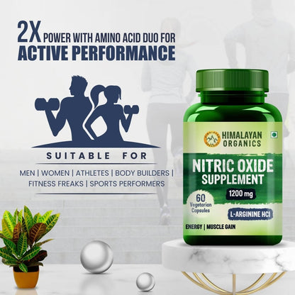 Himalayan Organics Nitric Oxide Supplement 1400 mg 