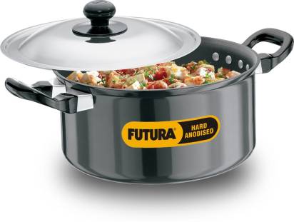 Hawkins Futura Hard Anodized Cook-n-Serve Stewpot 2.25 L with Lid (AST225) - Distacart
