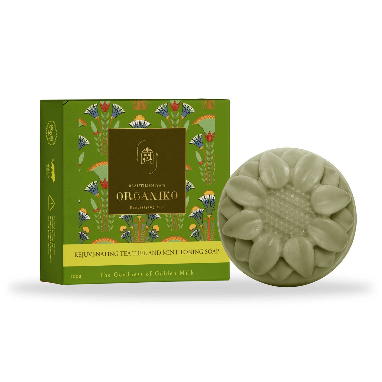 Organiko Rejuvenating Tea Tree and Mint Toning Soap - Distacart