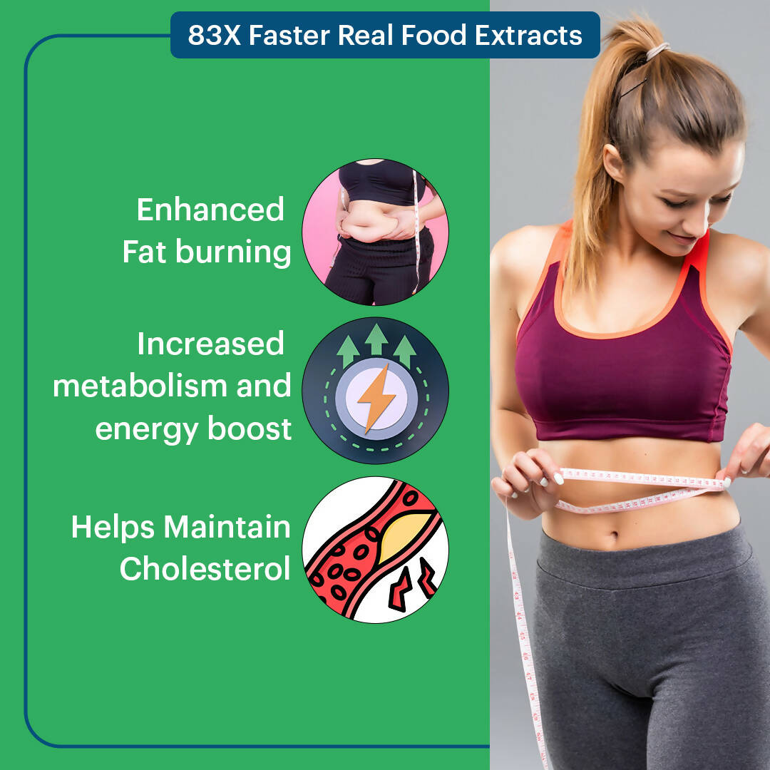 Laurik Plant Based Vegetables Fat Burner Supplement Tablets For Men And Women - Distacart