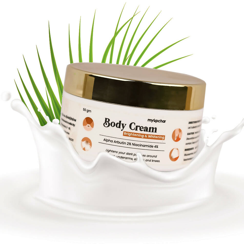 myUpchar Ayurveda Brightening & Whitening Body Cream - Distacart