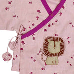 Thumbnail for Mhyssa Mufasa Half Sleeve Wrap Style Pink T-shirt With Shorts Set For Kids - Distacart