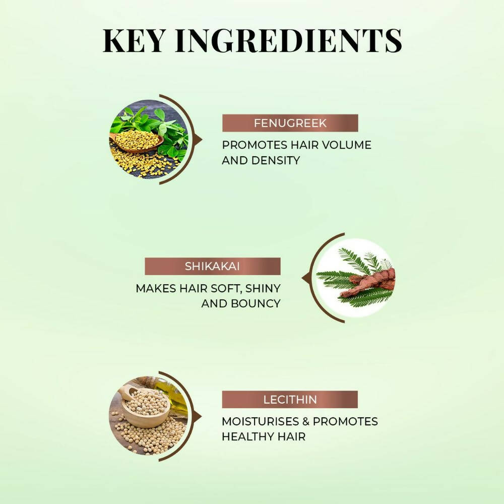 Just Herbs Volumising Shampoo With Fenugreek and shikakai - Distacart