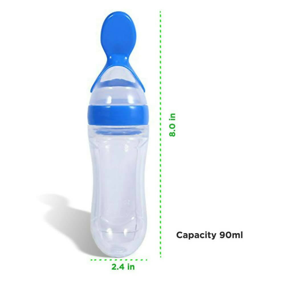 LuvLap Feeding Spoon with Squeezy food Grade Silicone Feeder bottle - Distacart