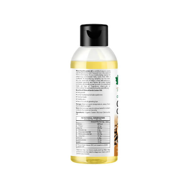 Bliss of Earth Certified Organic Castor Oil - Distacart