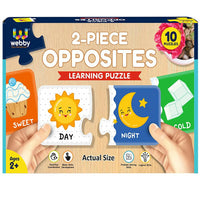 Thumbnail for Webby Opposites 2 Pieces Learning Pack Jigsaw Puzzle - Distacart