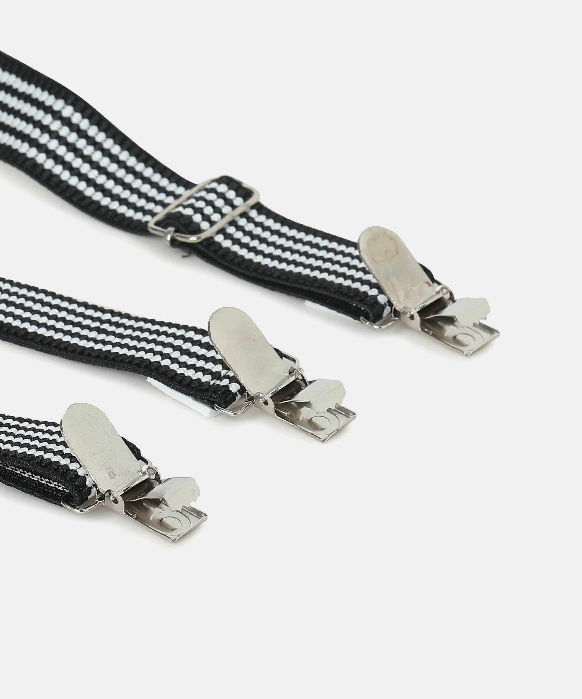 Manet Boys Strip Suspenders - Black - Distacart