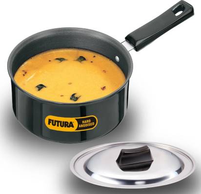 Hawkins Futura Hard Anodised Sauce Pan 18 cm Diameter with Lid 2.25 L (AS225S) - Distacart