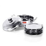 Thumbnail for Sumeet Stainless Steel Kadhai Set with Lid and 5 Plates - Distacart