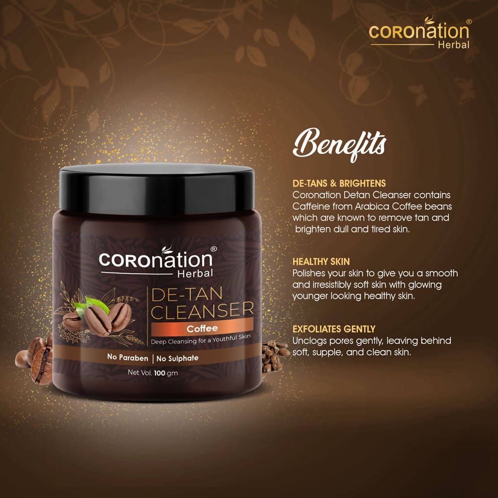 Coronation Herbal Coffee De-Tan Cleanser - Distacart