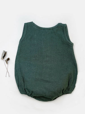 Halemons Green Pure Cotton NewBorn Bubble Romper - Distacart