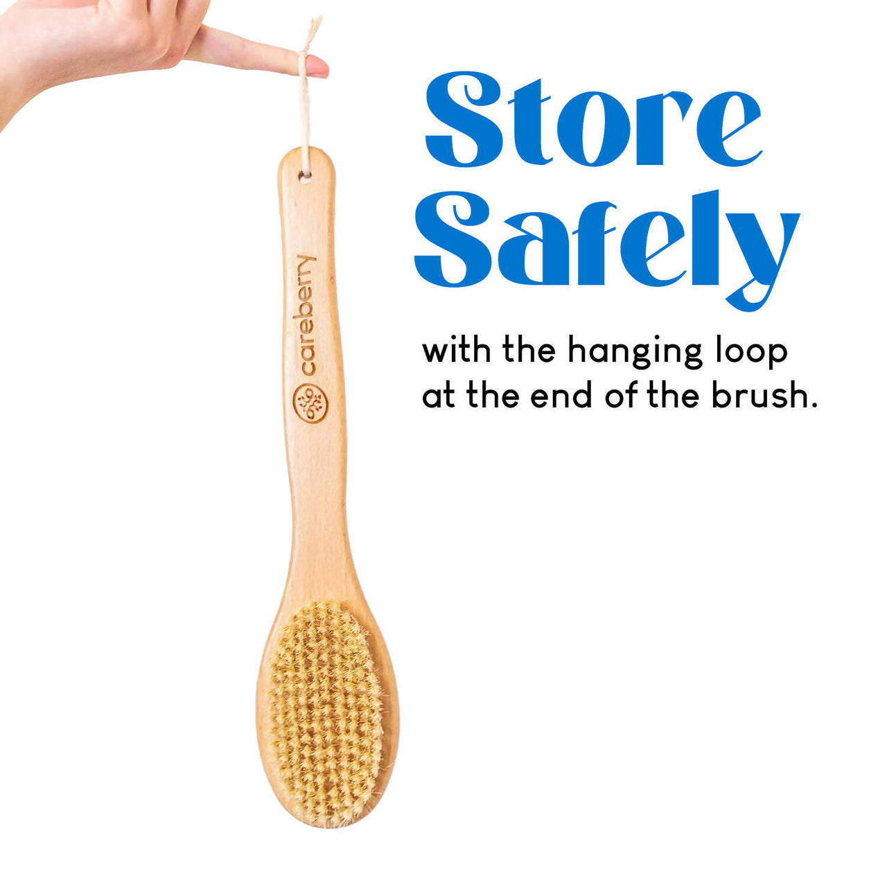 Careberry Dual-Action Bamboo Body Brush - Distacart
