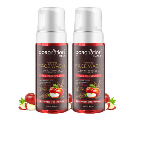 Coronation Herbal Apple Cider Vinegar Foaming Face Wash - Distacart