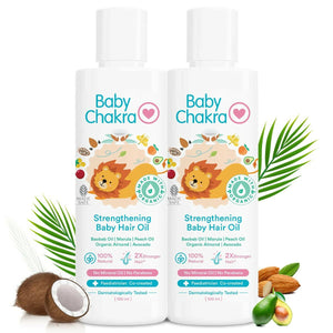BabyChakra Strengthening Baby Hair Oil - Distacart