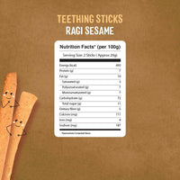 Thumbnail for Timios Ragi Sesame Teething Sticks Nutrition Facts