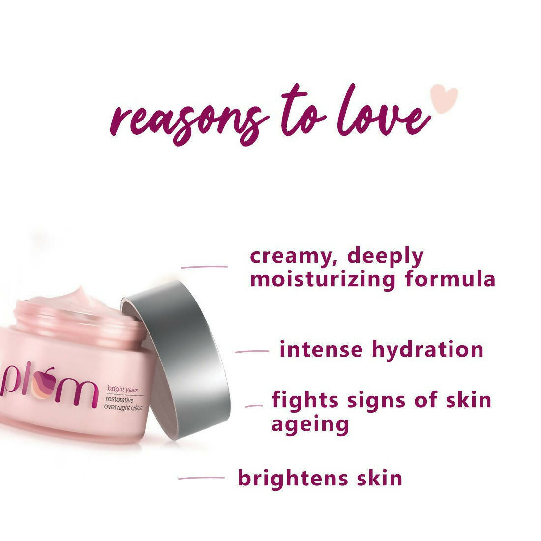 Plum Bright Years Restorative Overnight Creme - Distacart