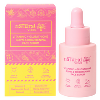 Thumbnail for Natural Vibes Vitamin C + Glutathione Glow & Brightening Face Serum - Distacart