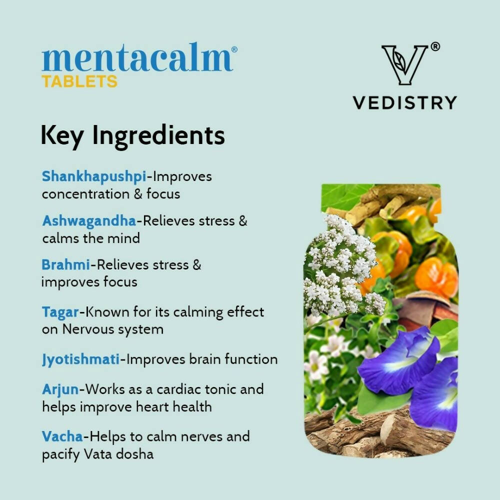 Vedistry Mentacalm Tablets - Distacart