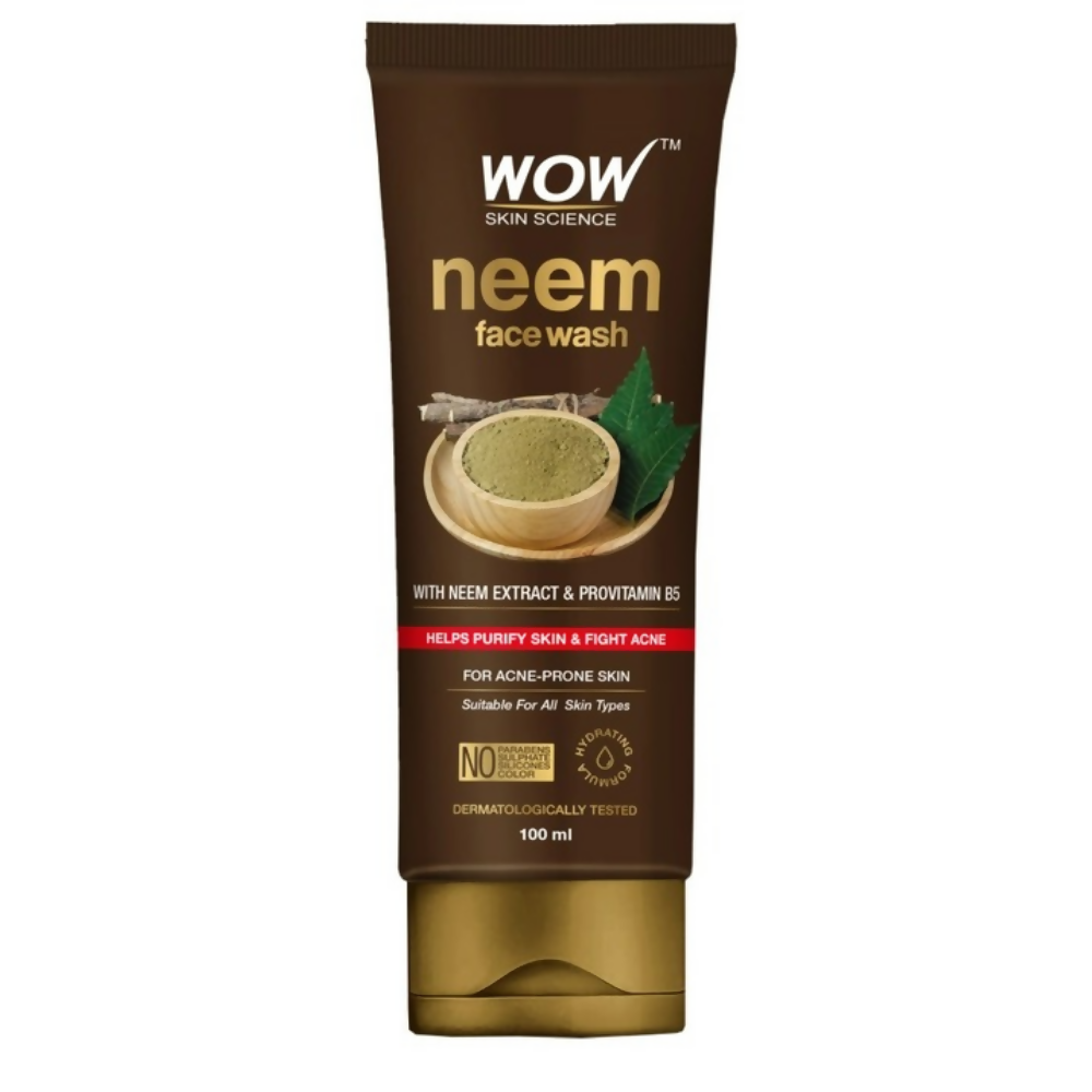 Wow Skin Science Anti-Acne Neem Face Wash - Distacart