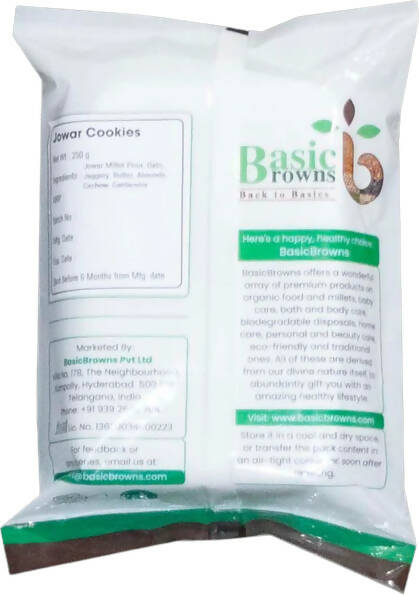 BasicBrowns Jowar Cookies - Distacart