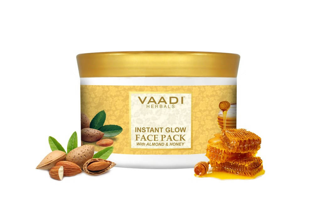 Vaadi Herbals Instaglow Almond And Honey Face Pack - Distacart