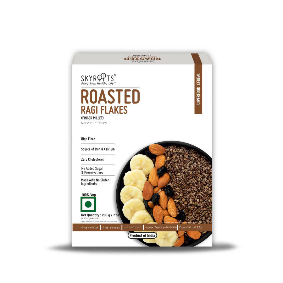 Skyroots Roasted Ragi Flakes - Distacart