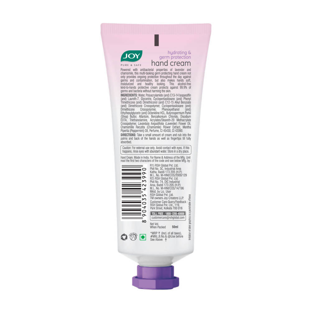 Joy Pure & Safe Hydrating & Germ Protection Hand Cream