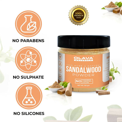 Olava Naturals Sandalwood Powder - Distacart