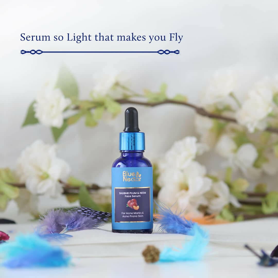 Blue Nectar Shubhr Plum & Neem Face Serum for Acne Prone Skin - Distacart