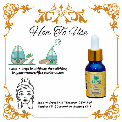 Sarva by Anadi Orange Pure Essential Oil - Distacart