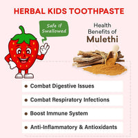 Thumbnail for Babyorgano 100% Ayurvedic Herbal Kids Toothpaste - Strawberry Flavor - Distacart