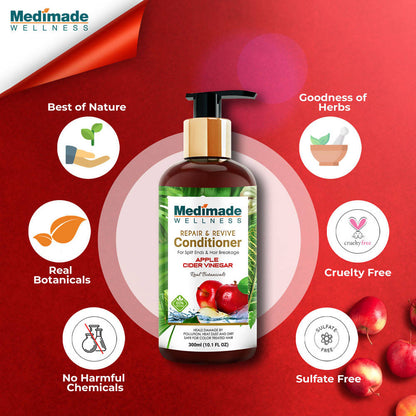 Medimade Wellness Repair & Revive Conditioner With Apple Cider Vinegar - Distacart