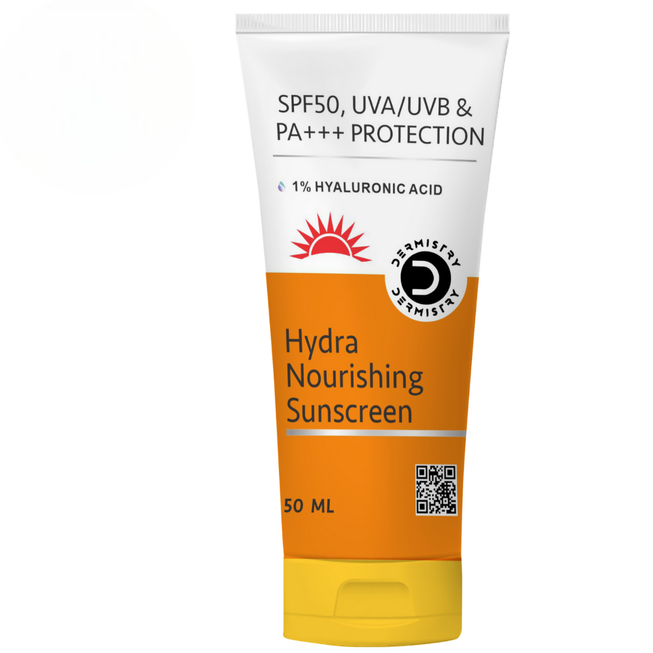 Dermistry 1% Hyaluronic Acid Ultra Hydrating Sunscreen for Dry Skin SPF 50 UVA UVB PA+++ Protection - Distacart