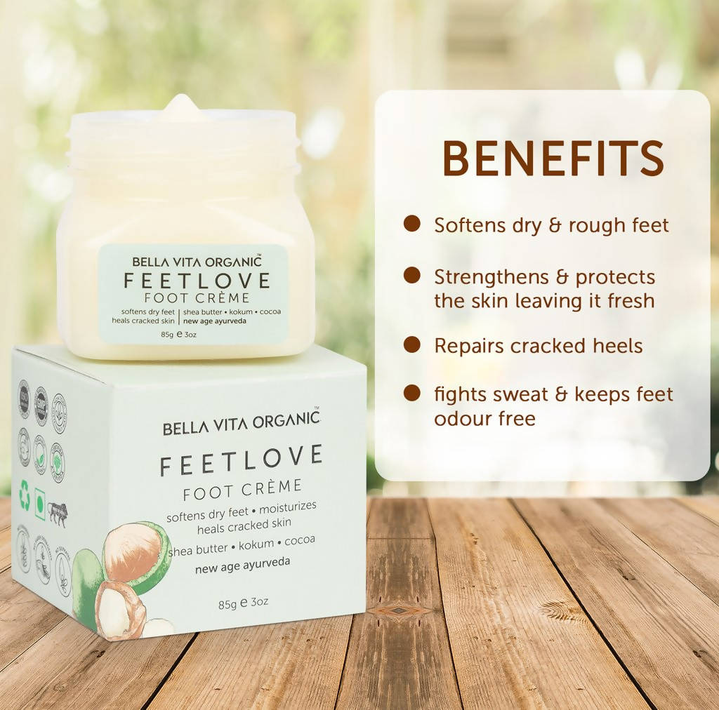 Bella Vita Organic Feet Love Foot Creme - Distacart