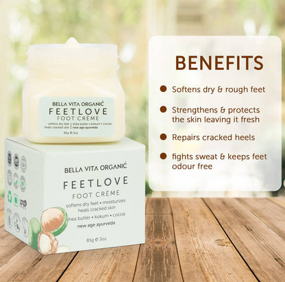 Bella Vita Organic Feet Love Foot Creme - Distacart