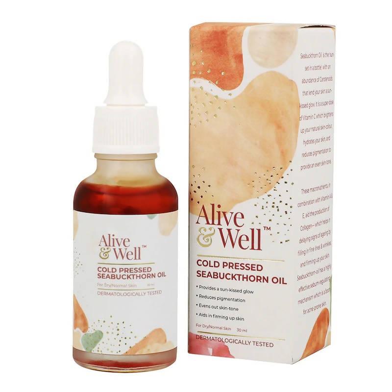 Alive &amp; Well Cold Pressed Seabuckthorn Face Oil - Distacart