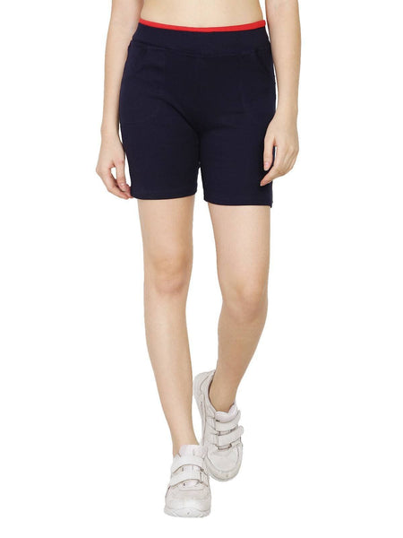 Asmaani Navy Blue Color Short Pant with Two Side Pockets