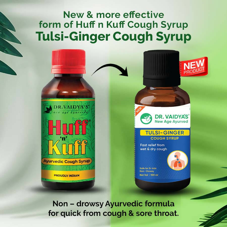 Dr. Vaidya's Tulsi Ginger Cough Syrup - Distacart