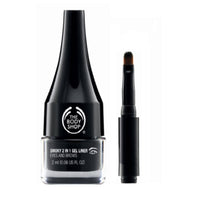 Thumbnail for The Body Shop Smoky 2 In 1 Gel Liner Eyes & Brows - Black