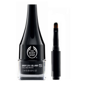 The Body Shop Smoky 2 In 1 Gel Liner Eyes & Brows - Black