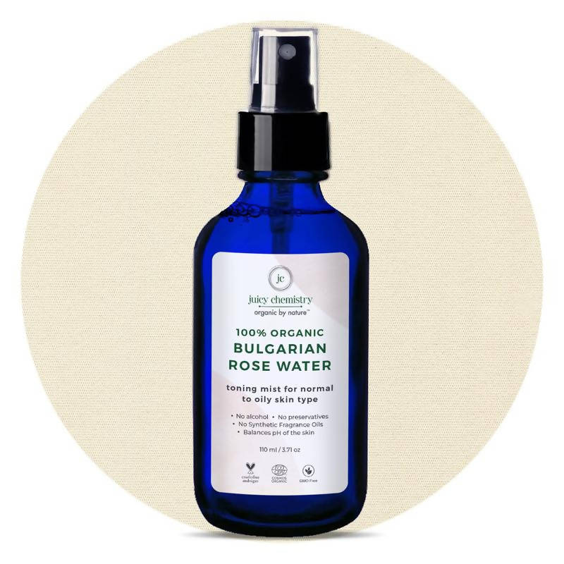 Juicy Chemistry Bulgarian Rose Water Toner for brighter skin - Distacart