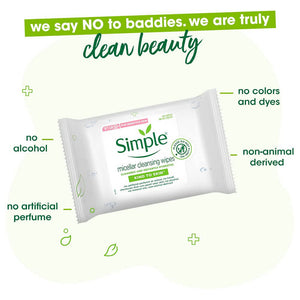 Simple Kind To Skin Micellar Cleansing Wipes - Distacart