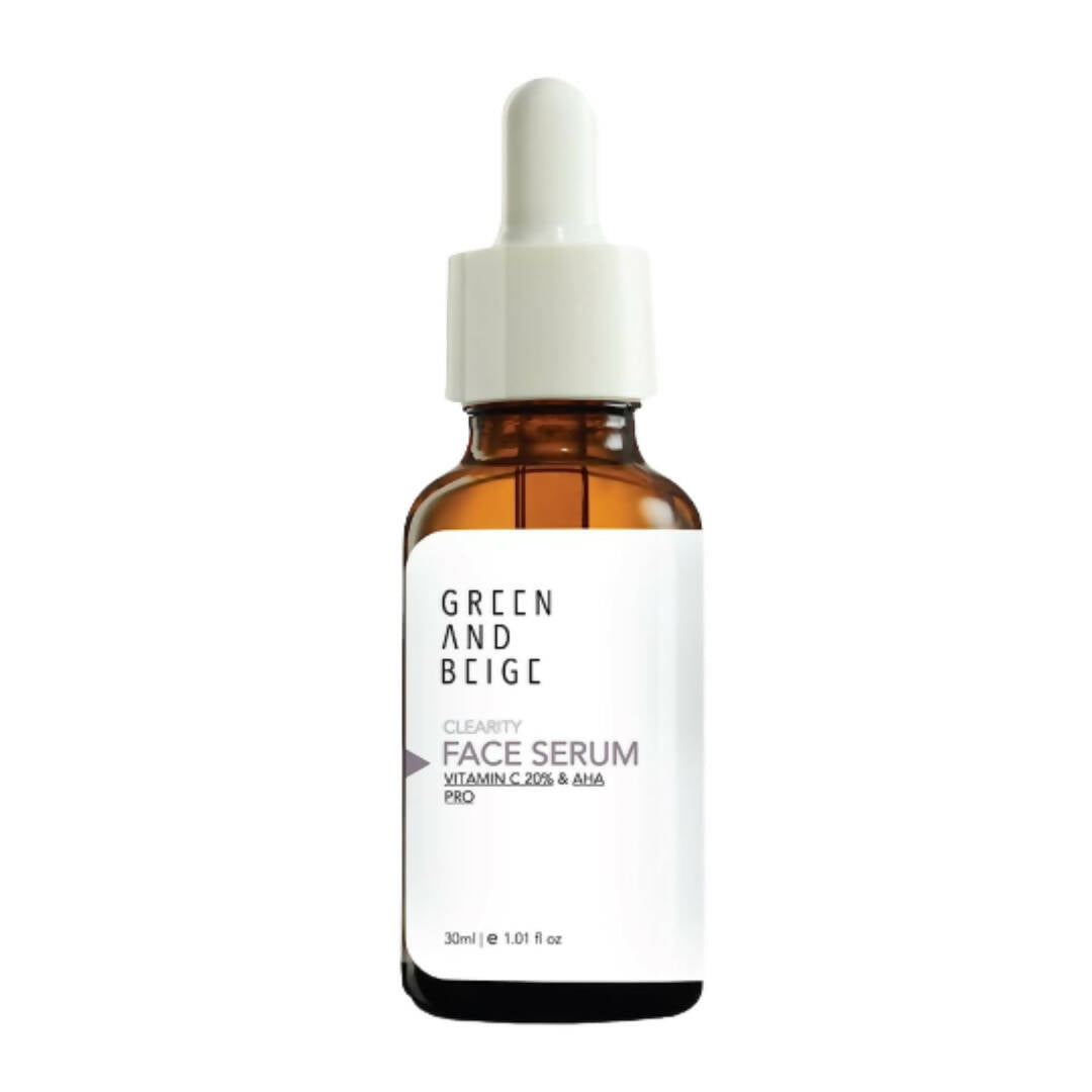 Green And Beige Vitamin C and AHA Pro Face Serum - Distacart