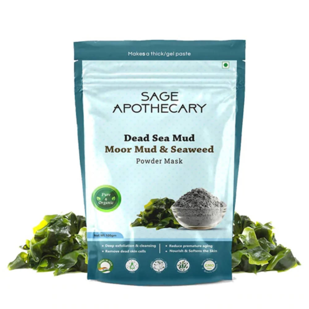 Sage Apothecary Dead Sea Mud Moor Mud & Seaweed Powder Face Mask
