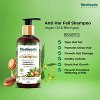 Thumbnail for Medimade Wellness Anti Hair Fall Shampoo with Argan Oil & Bhringraj - Distacart