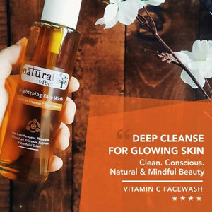 Natural Vibes Ayurvedic Vitamin C Brightening Face Wash - Distacart