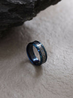 Thumbnail for NVR Men's Rhodium-Plated Finger Ring - Distacart